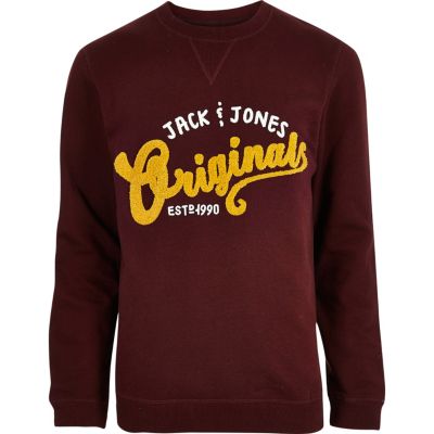 Red Jack & Jones originals sweatshirt